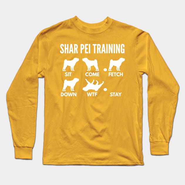 Shar Pei Training Shar Pei Tricks Long Sleeve T-Shirt by DoggyStyles